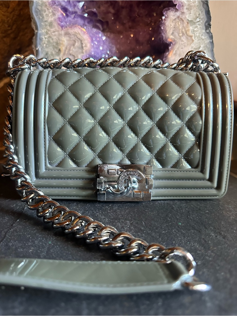 Jelly toy boy bag of parody designer bag inspo